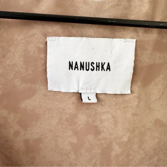 NANUSHKA brown Fran swimsuit with knotted detail